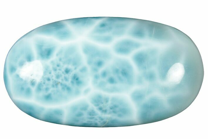 Polished Larimar Cabochon - Dominican Republic #315209
